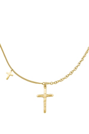 Double Cross Necklace h5